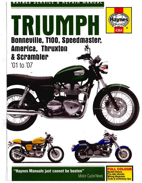 triumph bonneville manual free Kindle Editon