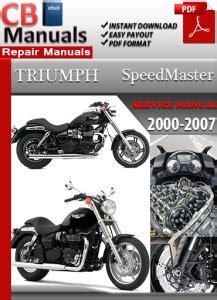 triumph speedmaster workshop manual PDF