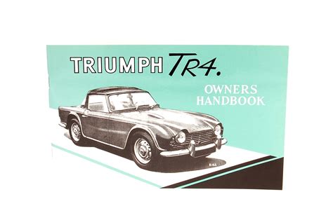 triumph tr4 owners handbook no 510326 Kindle Editon