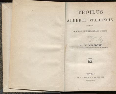 troilus alberti stadensis guelferbytano classic PDF