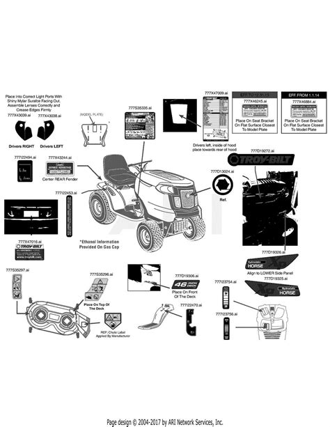 troy built super bronco 46 in deck diagram PDF