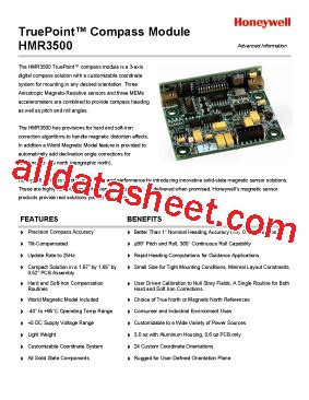 truepointa compass module hmr3500 honeywell pdf Kindle Editon