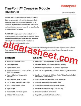 truepointa compass module hmr3500 honeywell pdf Kindle Editon