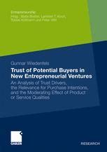 trust of potential buyers in new entrepreneurial ventures Ebook PDF