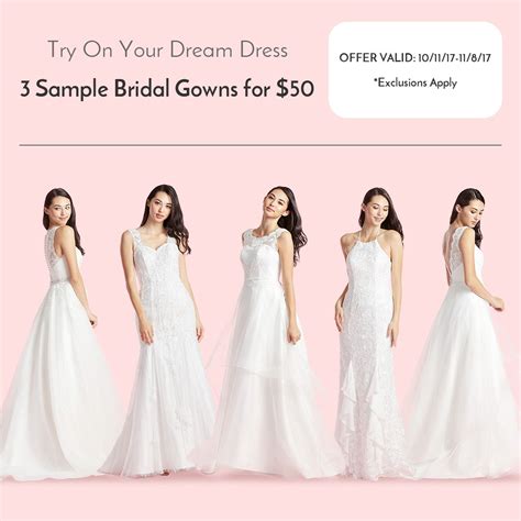 try before you buy wedding dresses