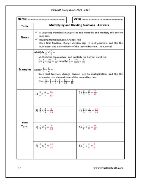 tsi math study guide Kindle Editon