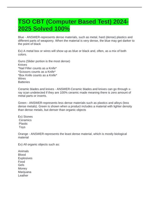 tso computer based test study guide Kindle Editon