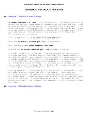 tu mundo textbook pdf Reader