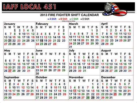 tucson fire department shift calendar Reader