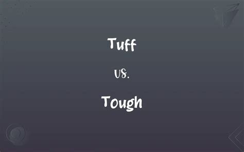 tuff or tough