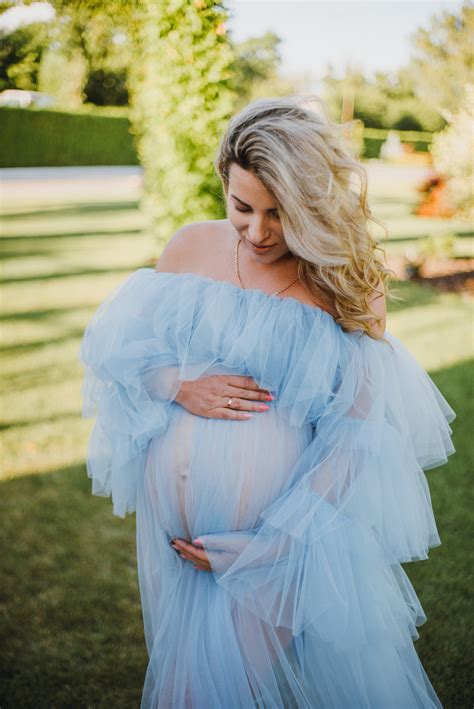 tulle maternity dress