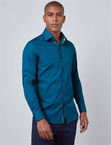 turquoise shirt mens