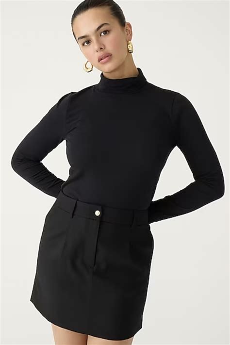 turtleneck womens black