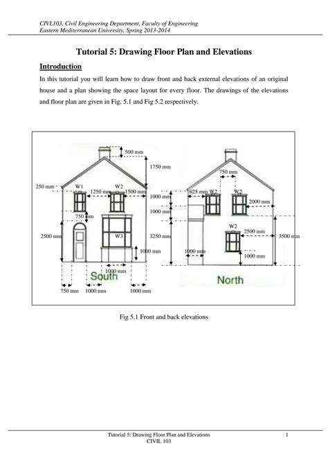 tutorial 5 drawing floor plan and elevations Kindle Editon