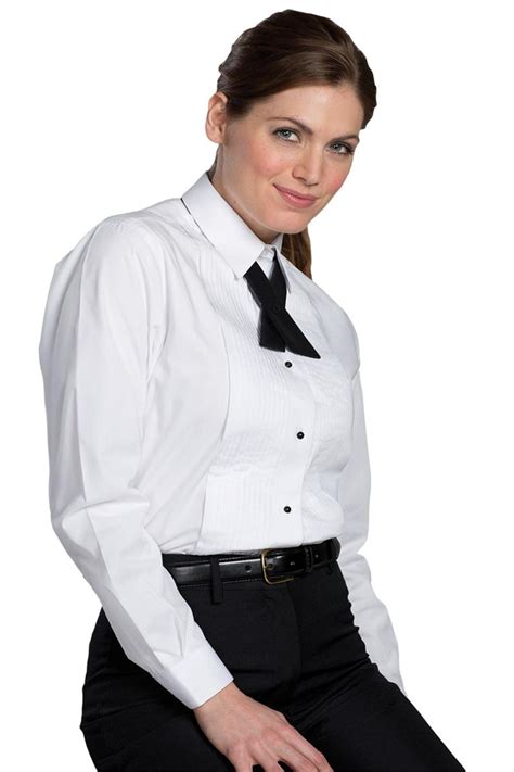 tuxedo shirt women