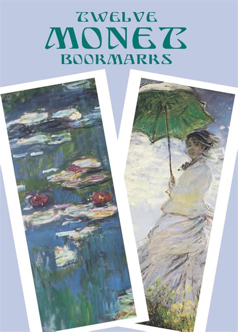 twelve monet bookmarks dover bookmarks PDF