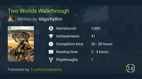 Two Worlds Walkthrough