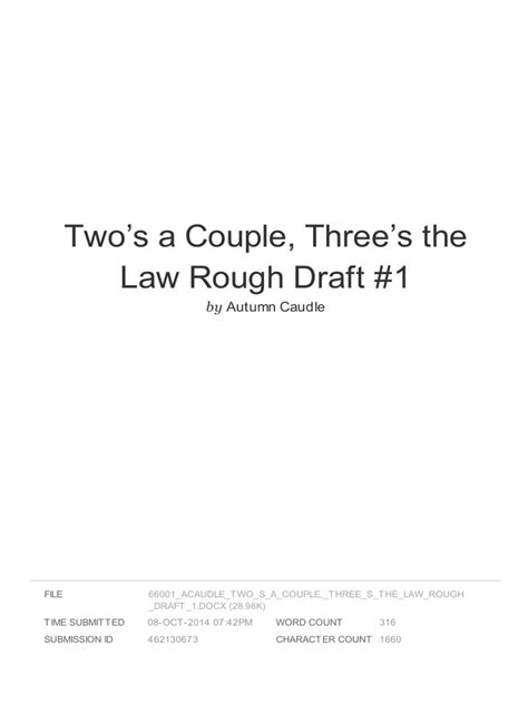 twos a couple threes the law a menage paranormal romance mfm Doc