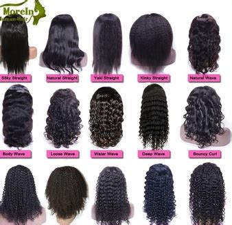 types of human hair wigs