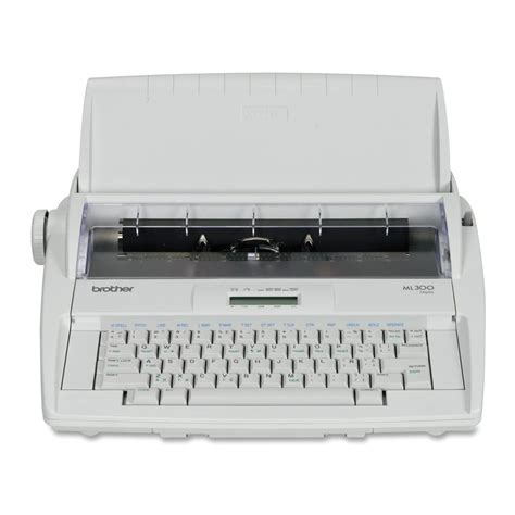 typewriter brother ml300 manual Reader