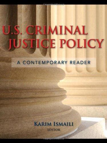 u s criminal justice policy a contemporary reader Kindle Editon
