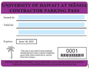uah parking pass