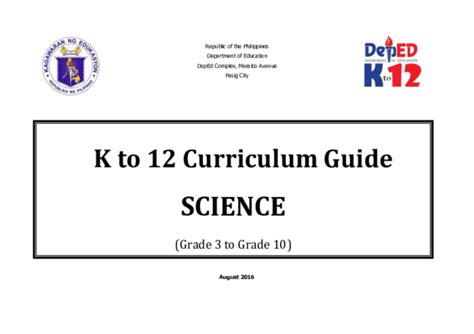 ubd curriculum guide in science 3 Reader