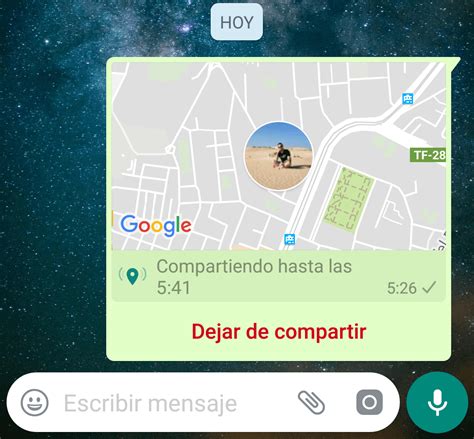 ubicación en tiempo real whatsapp