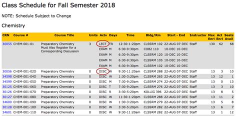uc merced schedule of classes