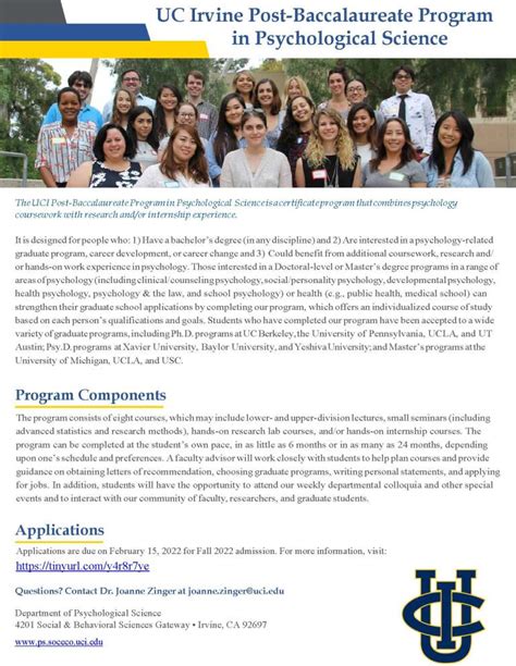 uci post bacc program