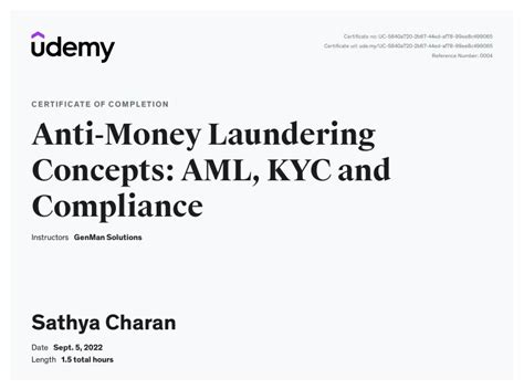 udemy aml kyc course