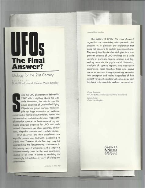ufos the final answer? ufology for the 21st century Doc