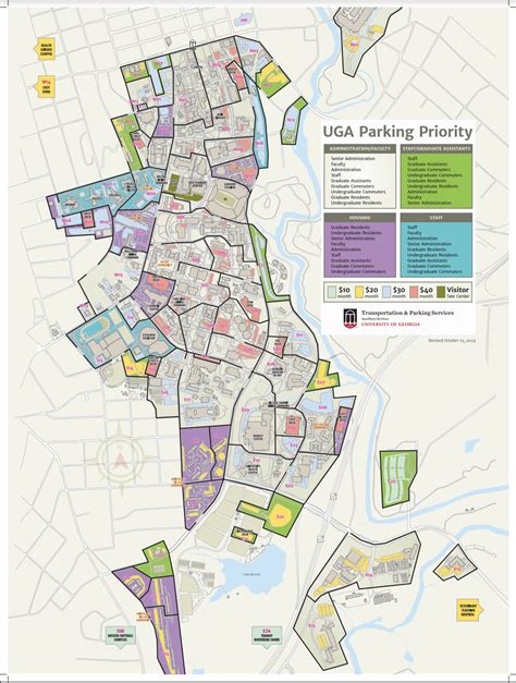 uga parking services map