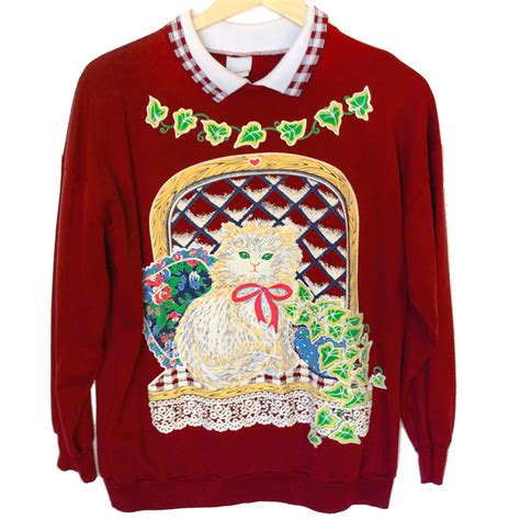 ugly cat sweatshirt