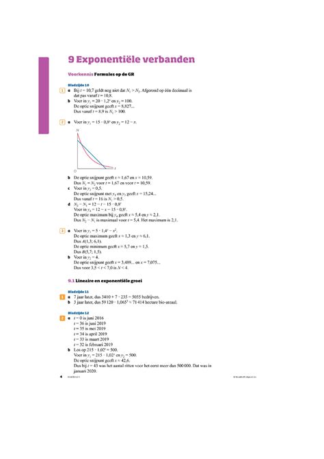 uitwerkingen diagnostische toets getal en ruimte havo 5 hoofdstuk 9 PDF