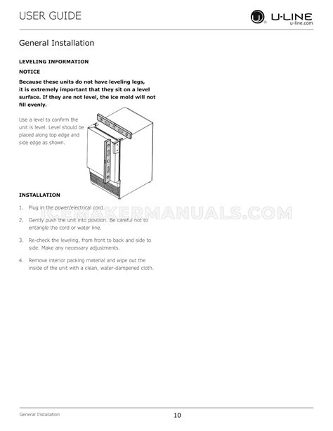 uline ice makers manuals Reader