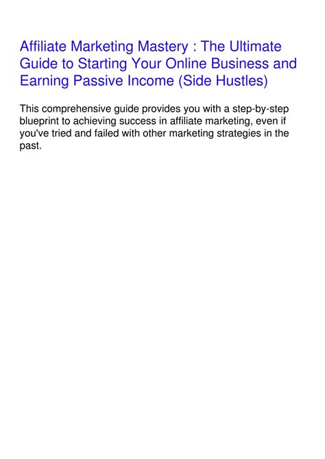 ultimate marketing mastery Epub