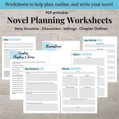 ultimate novel planning workbook worksheets for the writer Doc