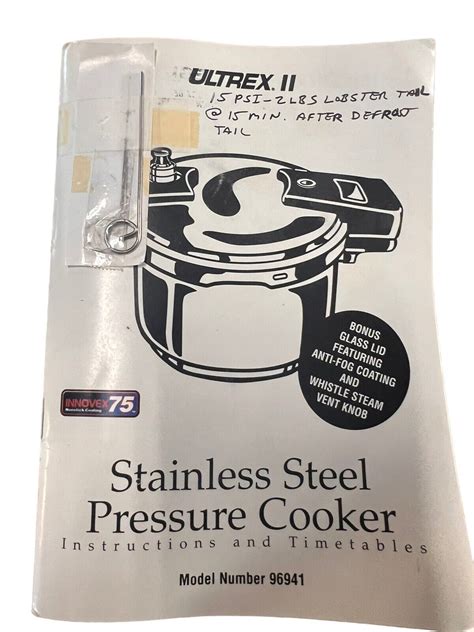 ultrex pressure cooker manual Epub