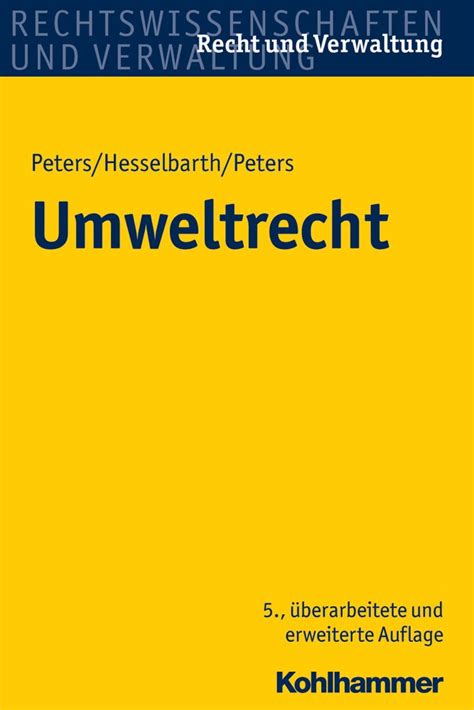 umweltrecht verwaltung german heinz joachim peters Kindle Editon