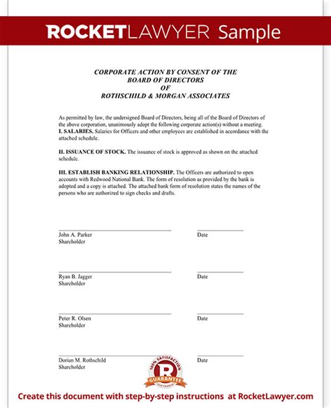 unanimous consent agreement