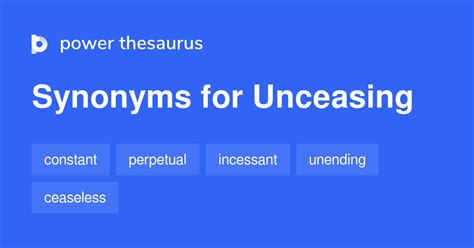 unceasing synonyms