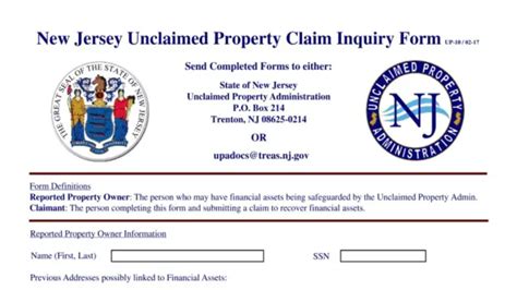 unclaimed property administration new jersey