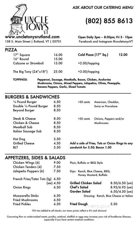 uncle tony's vt
