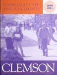Undergraduate Catalog Clemson