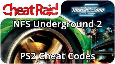 underground ps2 cheats