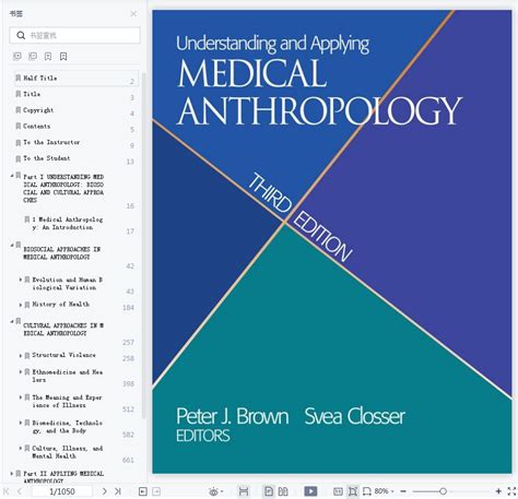 understanding and applying medical anthropology Reader