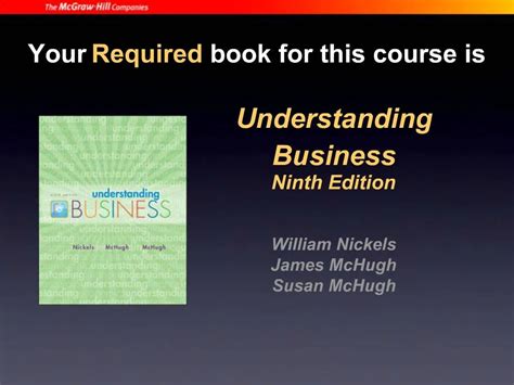 understanding business 9th edition nickels pdf PDF