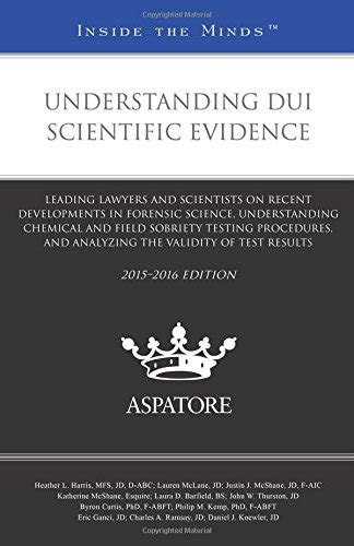 understanding dui scientific evidence 2015 2016 Epub