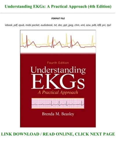 understanding ekgs a practical approach 4th edition Epub